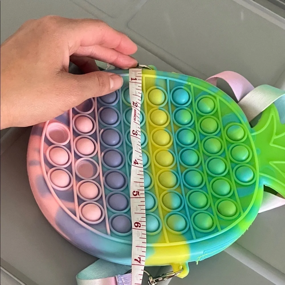Colorful Pineapple Pop It Crossbody Bag
